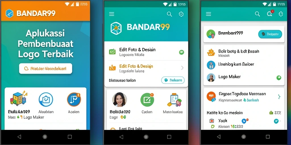 Tampilan antarmuka aplikasi BANDAR99 yang intuitif dan efisien.