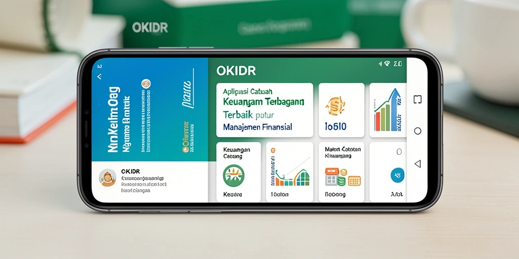 Antarmuka intuitif OKIDR untuk catatan keuangan yang mudah dan efektif.