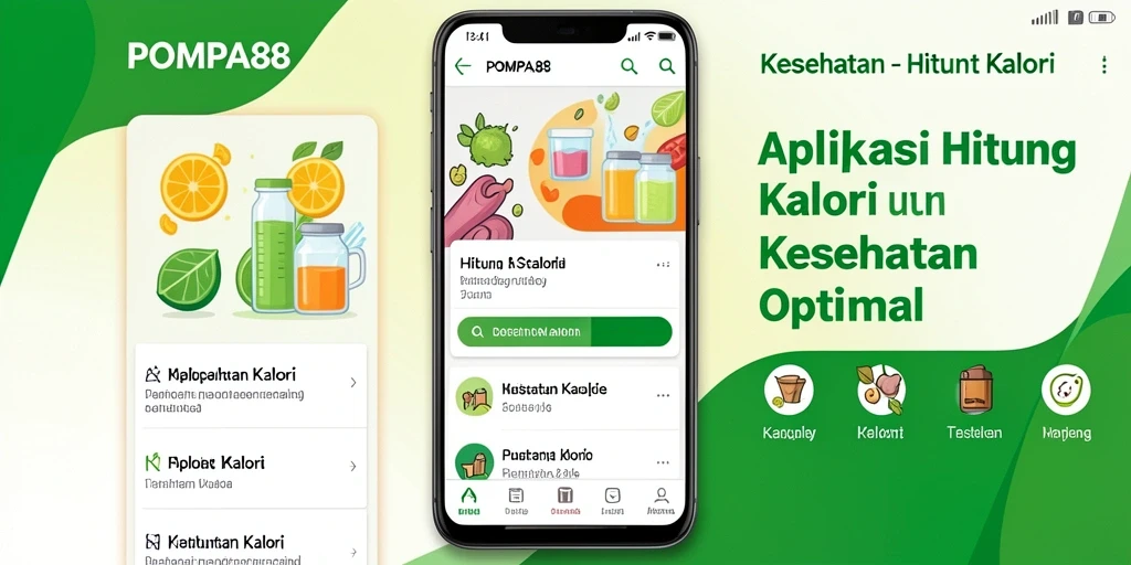 Antarmuka POMPA88 menampilkan fitur hitung kalori yang user-friendly.