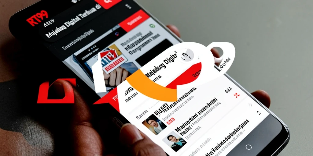 Antarmuka aplikasi RT99 yang modern dan menarik.